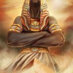 Anubis And The Pyramids – Hand Painted Oil Paintings On Canvas