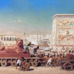 Ancient Egypt Moving Away – Hand Painted Oil Paintings On Canvas