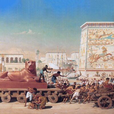 Ancient Egypt Moving Away - Hand Painted Oil Paintings On Canvas