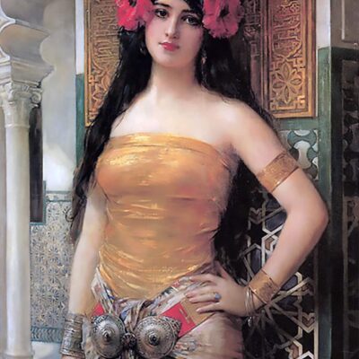 The Arabian Beauty - Hand Painted Oil Painting On Canvas