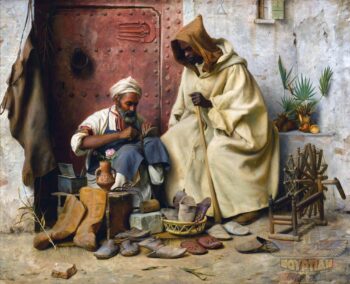 The Cobbler - Hand Painted Oil Paintings On Canvas