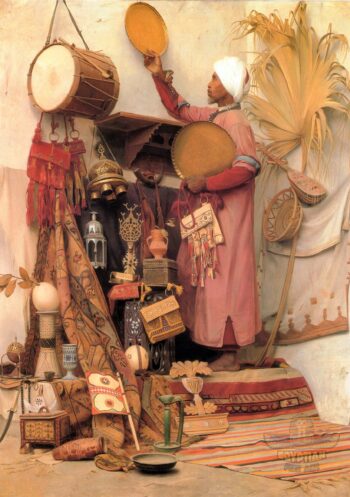 The Oriental Antiques Dealer - Hand Painted Oil Paintings On Canvas