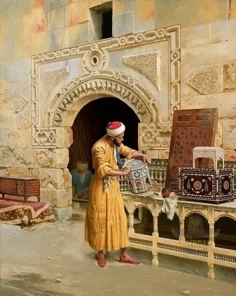 The Oriental Furniture Maker - Hand Painted Oil Paintings On Canvas