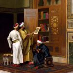 Islamic Scholars Of Al-Azhar University in Cairo - Hand Painted Oil Paintings On Canvas