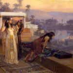 Cleopatra At Philae Temple Terrace – Hand Painted Oil Painting On Canvas
