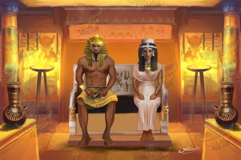 The Black African Egyptian King and Queen - King Amenhotep III and Queen Tiye!