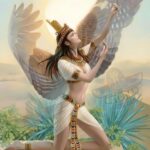 Egyptian Goddess Isis - Hand Painted Oil Paintings On Canvas