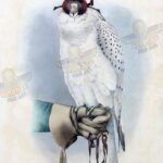 White Falcon Painting – Hand Painted Oil Painting On Canvas