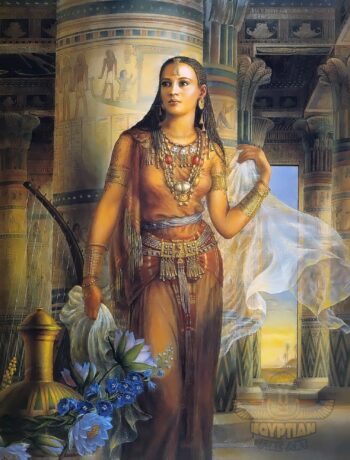 Cleopatra Queen Of Egypt - Hand Painted Oil Painting On Canvas