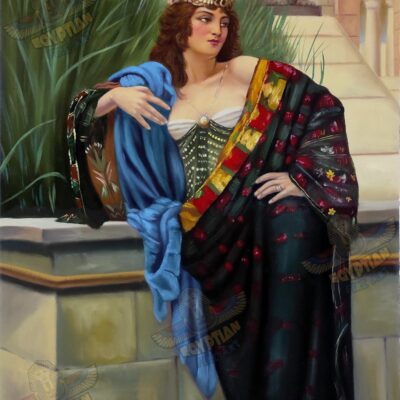 Daughter Of The Pharaoh At The Temple - Hand Painted Oil Painting On Canvas