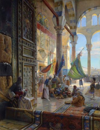 Forecourt of the Great Ummayad Mosque in Damascus