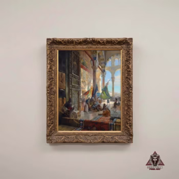 Forecourt Of The Great Umayyad Mosque in Damascus, Syria