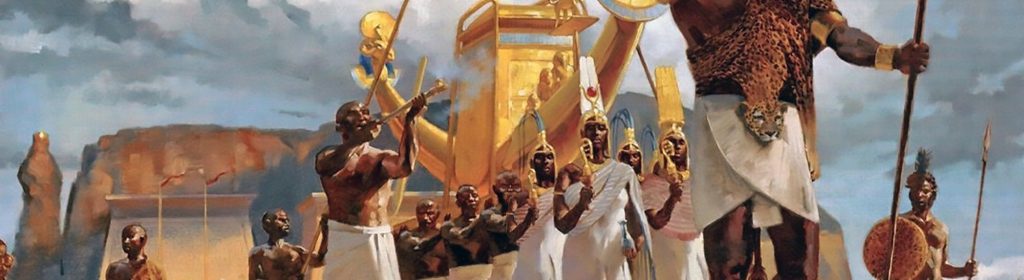 Egyptian King Cortege - Hand Painted Oil Painting On Canvas